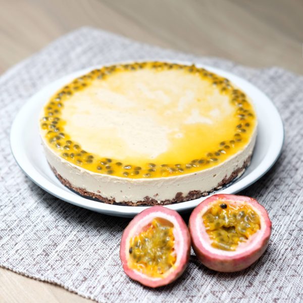 Bánh chanh dây phô mai thuần chay