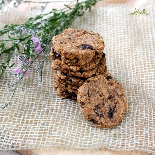 Bánh quy Nho khô Sô cô la Thuần chay Không đường