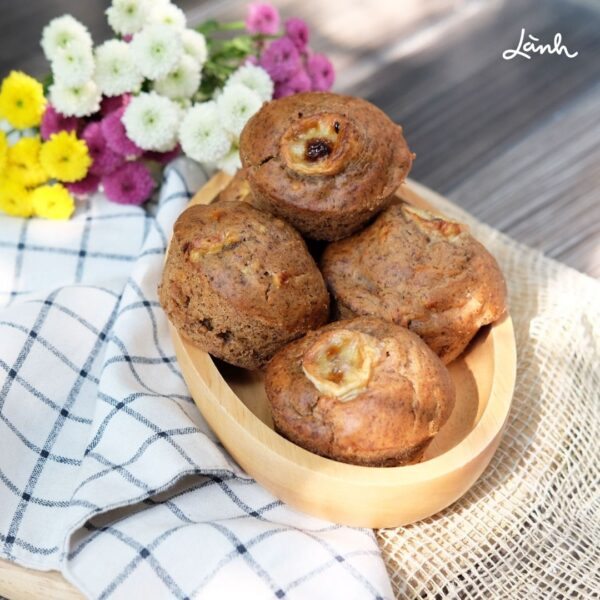 Bánh nướng xốp Chuối Kiều mạch